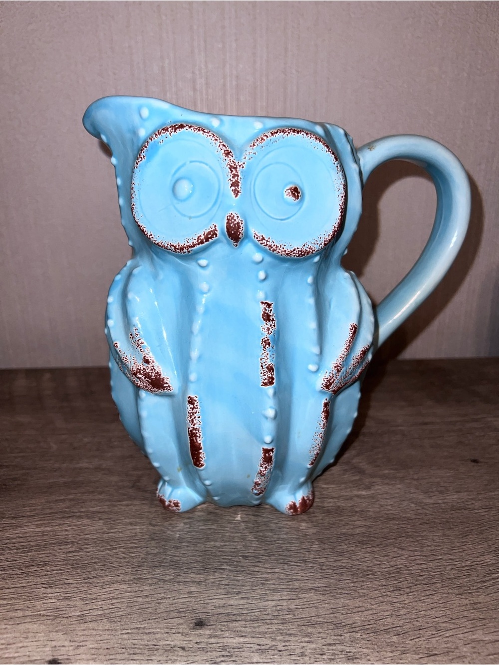 Blue Owl Pitcher